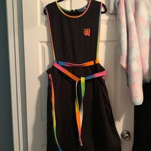 Big Bud Press Shopgirl Dress in Black Rainbow 4XL